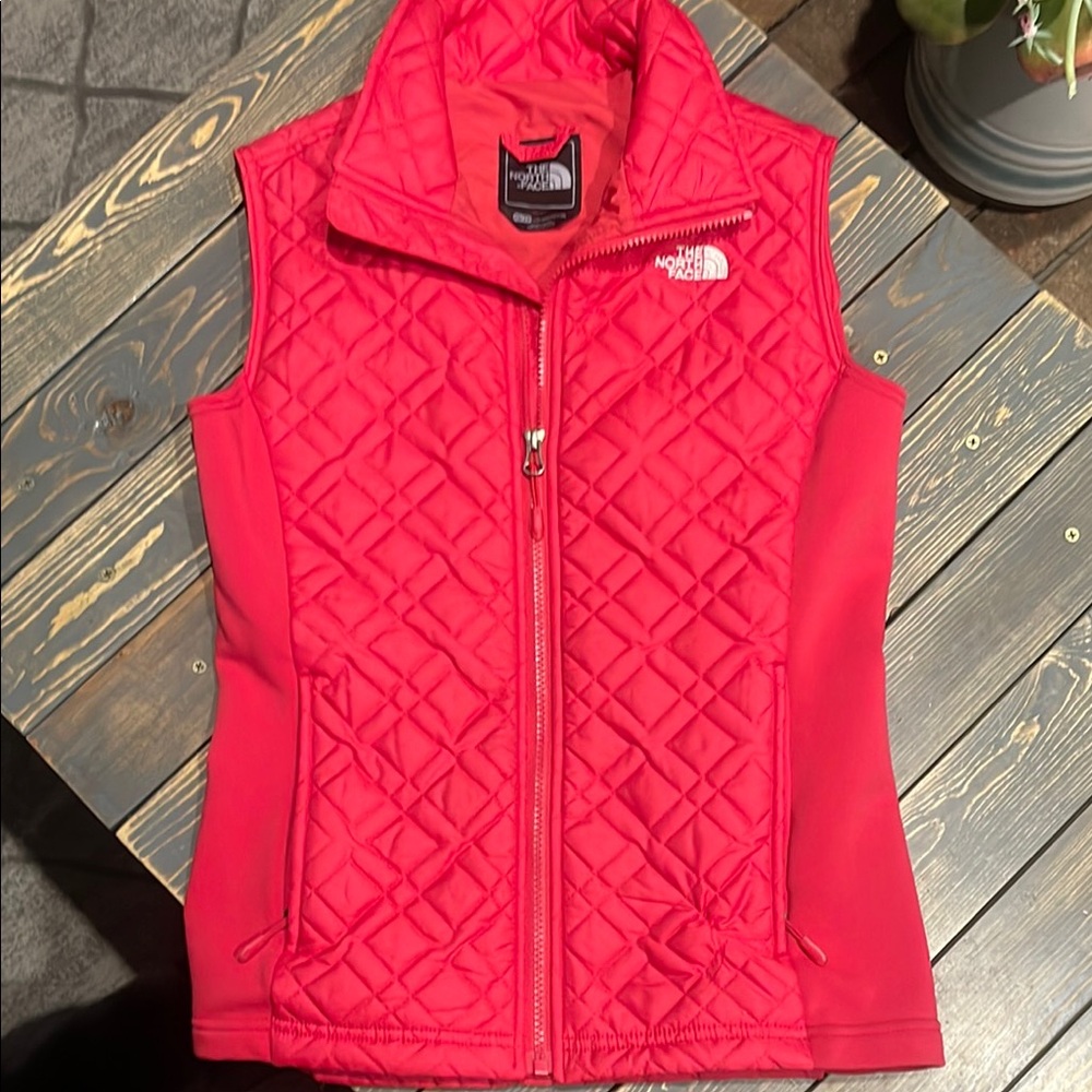 The North Face Hot Pink Quilted Vest